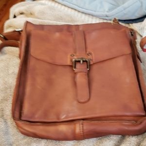 Mans brown leatherKaszer bag, bought in Paris last